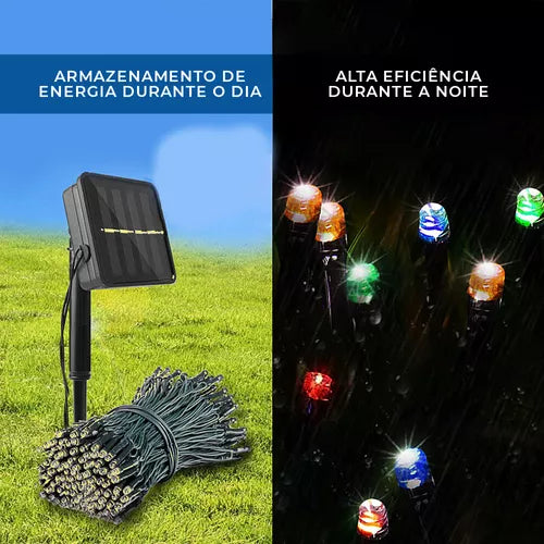 Luz Led Navidad solar Multicolor